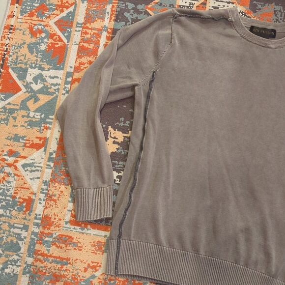 F/X Fusion Austin Crew sweater in a walnut color - Picture 3 of 5